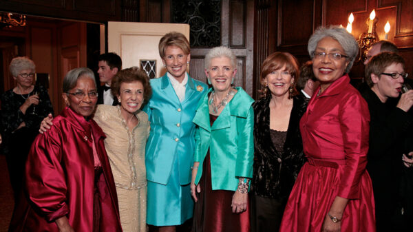 2007 IWF past Presidents Fran Streets, Rosemary Weiss, Ambassador Barbara Barrett, Gay Cook, Susan Davis, and Esther Silver-Parker