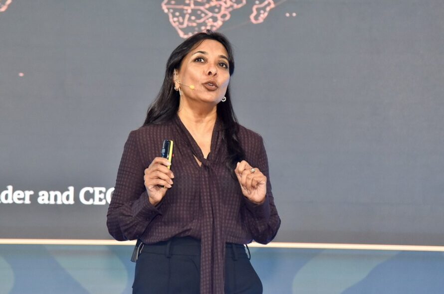 Farhana Hasan, Founder and CEO, HerWILL (IWF Georgia) presenting her Idea: “Redefining Global Equity in the AI Economy”